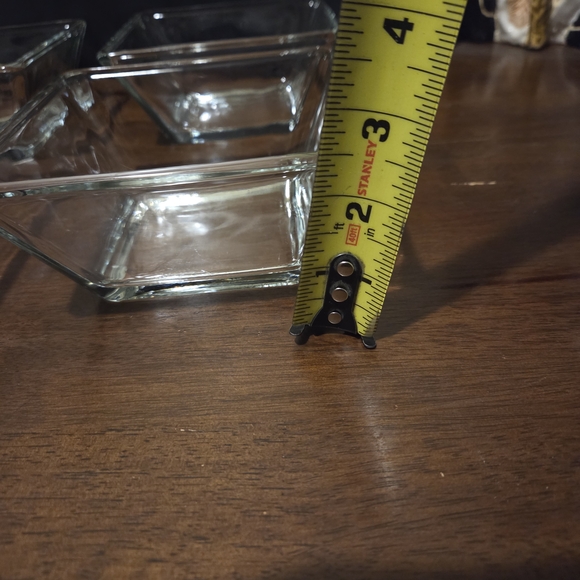 Libbey Clear Glass Square Bowl Set - Picture 6 of 7